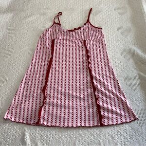 Personal Identity Stripped Candy Cane Babydoll Nightgown (L)